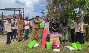 PENYALURAN BANTUAN SOSIAL UNTUK KORBAN KEBAKARAN DI DESA WIRITASI KEC. KUSAN HILIR