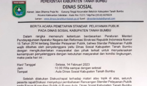 BERITA ACARA PELAYANAN PELAYANAN MASYARAKAT