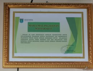 MAKLUMAT PELAYANAN DINAS SOSIAL KABUPATEN TANAH BUMBU