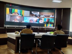 RAPAT MEETING ZOOM PEMBAHASAN TERKAIT INFLASI DAERAH