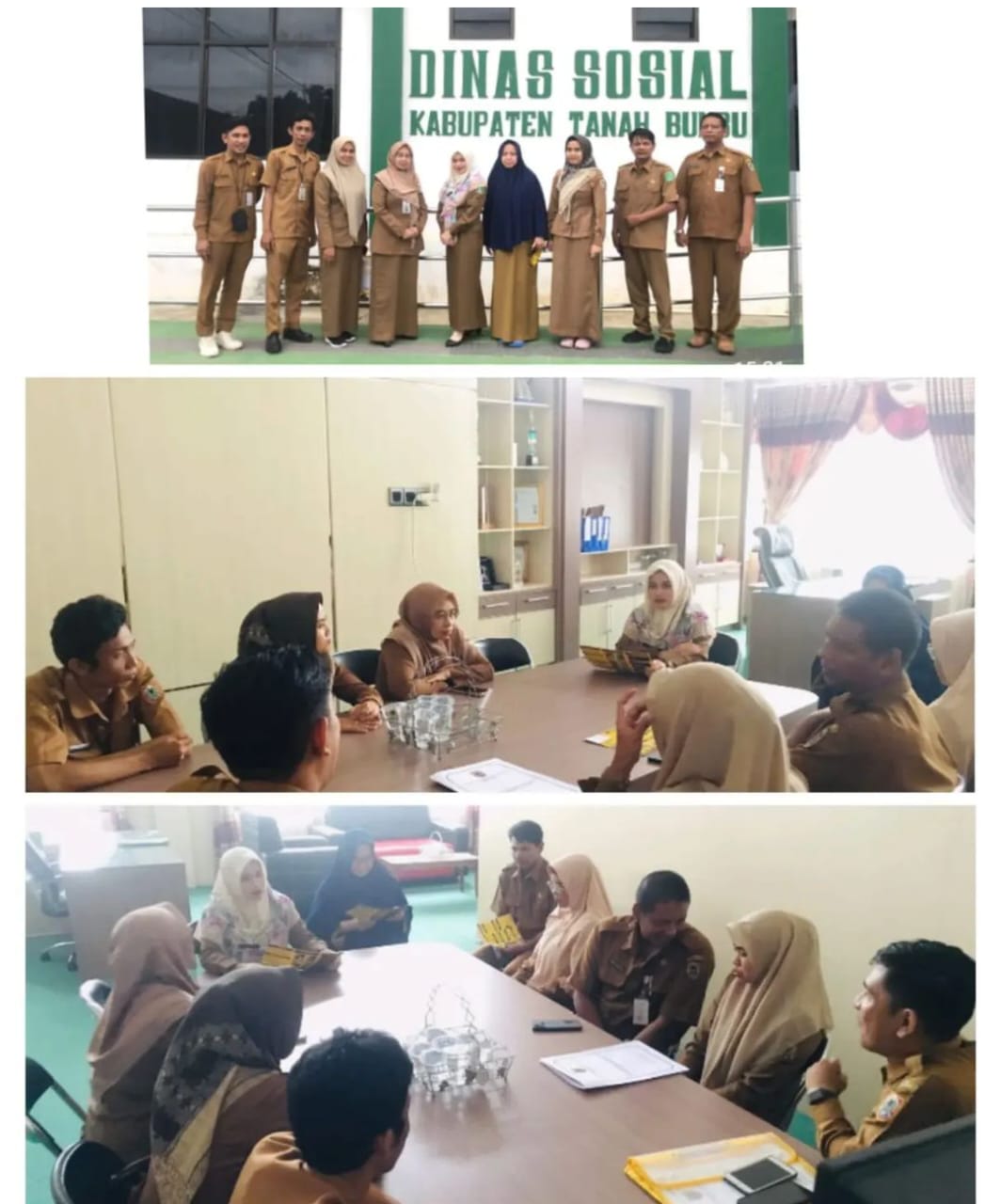 DINAS SOSIAL MENERIMA TAMU
