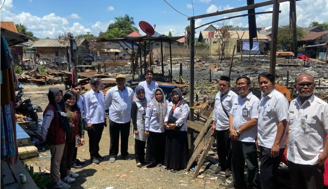 PENINJAUAN LOKASI KEBAKARAN